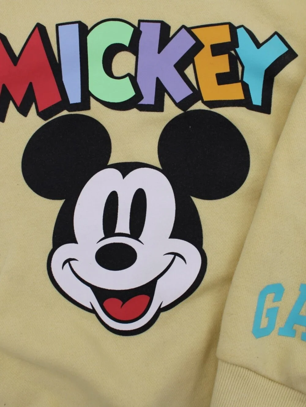 BabyGAP Mickey Mouse Yellow Hoodie Pullover